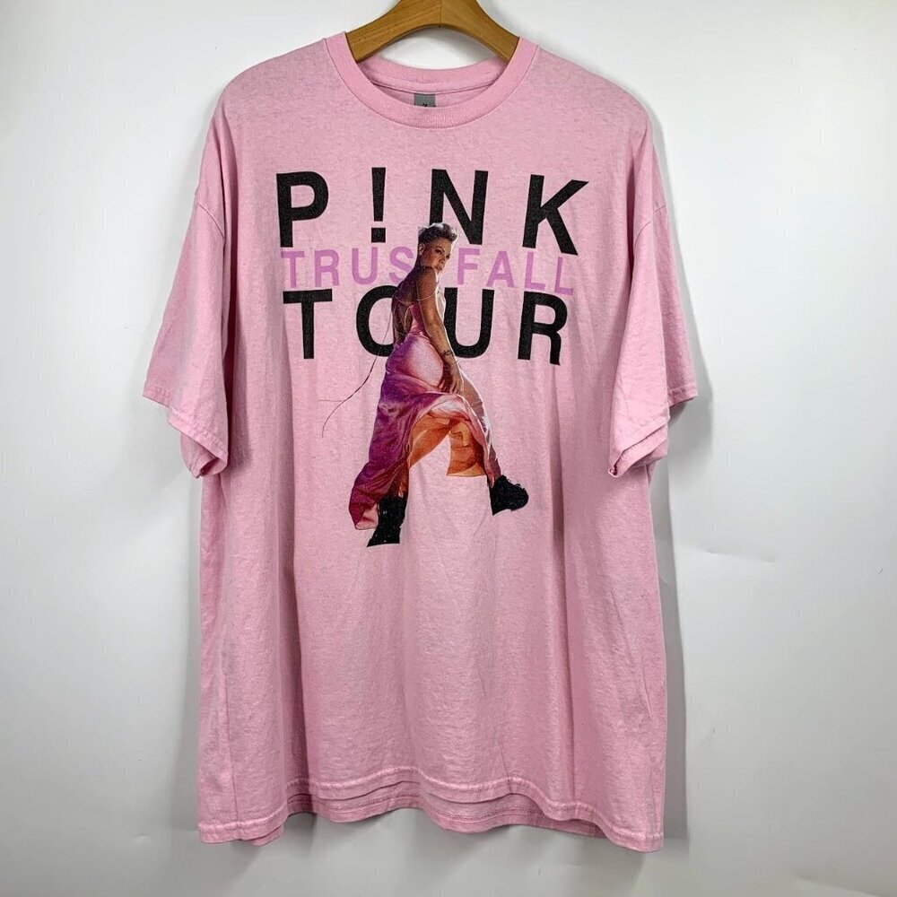 Gladen Women's Pink Trust Fall 2023 North America Tour Short Sleeve Tee Size 2XL
